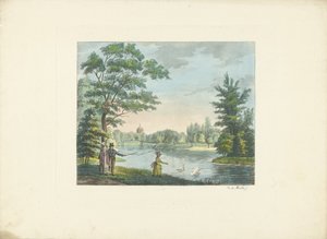 Turgåere i en park