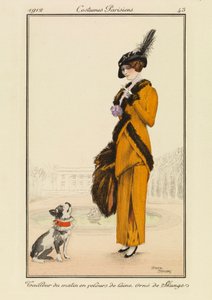 Tallerken 43 fra #39;Costumes Parisiens#39;