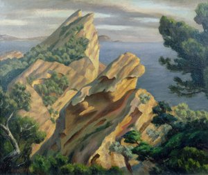 La Ciotat, nær Marseilles, 1923 (olje)