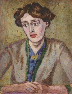 Virginia Woolf (1882-1941) (olje om bord)