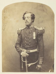 Kaptein Verschoyle, Grenadier Guards, en tidlig fotograf, fotografert på Krim av Roger Fenton