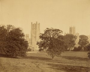 Ely-katedralen sett fra parken av Roger Fenton