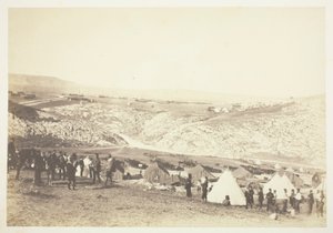 Leir for hesteartilleri, 1855. av Roger Fenton