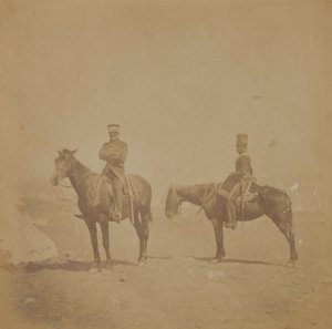 General Sir John Pennefather og en ordensmann, 1855 av Roger Fenton