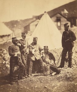 Offiserer fra 71st Highlanders av Roger Fenton