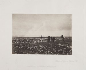 Offiserer på utkikk ved Cathcarts Hill, 1855. av Roger Fenton