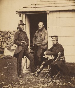 Offiserer i staben til generalløytnant Sir G. Brown av Roger Fenton