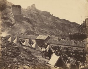Det genovesiske slottet, Balaklava av Roger Fenton