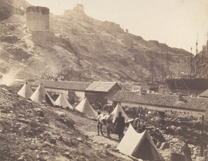 Det genovesiske slottet, Balaklava, 1855. av Roger Fenton