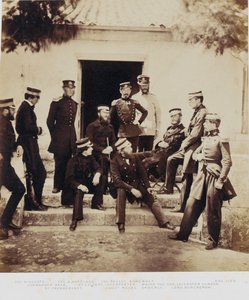 Staben ved hovedkvarteret, fra et album med 52 fotografier assosiert med Krim-krigen, 1855 av Roger Fenton