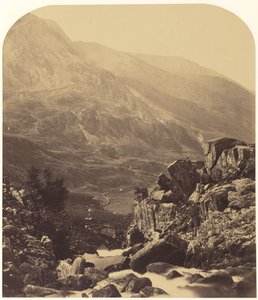 Utsikt fra Ogwen-fallene inn i Nan Francon av Roger Fenton