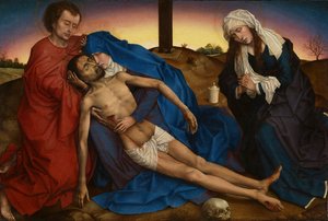 Pieta, ca. 1441 (olje på panel) av Rogier van der Weyden