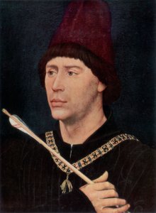 Portrett av Antoine, Bastard of Burgundy, c1456, 1927 av Rogier van der Weyden