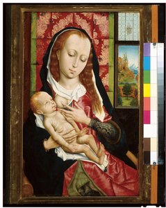Jomfruen og barnet, ca. 1480 av Rogier van der Weyden