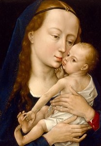 Jomfru og barn, etter 1454 (olje på panel) av Rogier van der Weyden