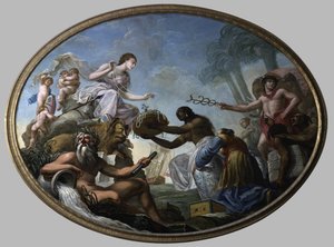 Østen tilbyr sine rikdommer til Britannia av Roma Spiridione