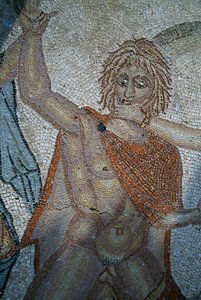 Bortføring av hylas av nymfer, mosaikk i House of Venus i den romerske byen Volubilis (UNESCOs verdensarvliste av Roman