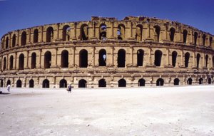 Amfiteateret i El-Djem (Tunisia). av Roman