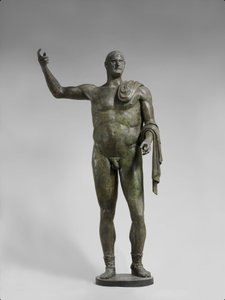 Bronsestatue av keiseren Trebonianus Gallus, 251–253 e.Kr. (bronse) av Roman
