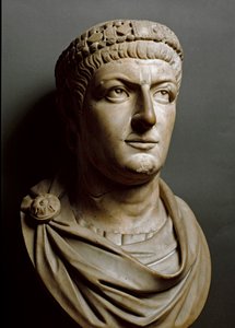 Byste av Konstantin den store (marmorskulptur) av Roman
