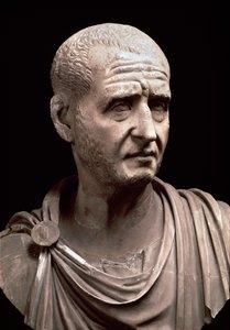 Byste av keiser Decius (marmorskulptur, 3. århundre) av Roman