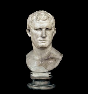 Byste av Marcus Vipsanius Agrippa (marmorskulptur) av Roman