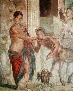 Kentaur under bryllupet til Pelops og Hippodamia (fresco av Roman