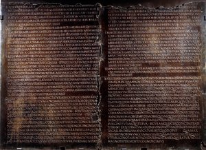 Claudienne-bord: tale av Claude (Claudius eller Clodio av Roman