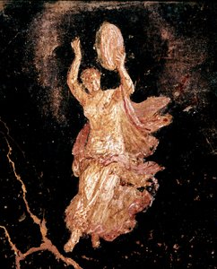 Danser med tamburin (fresco av Roman
