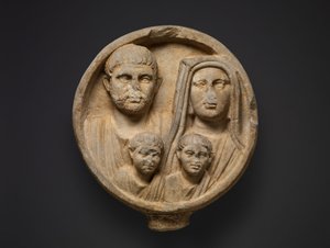 Begravelsesrelieff, 2.–3. århundre e.Kr. (marmor) av Roman