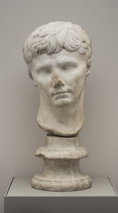 Overhode for keiser Augustus (marmor) av Roman