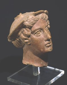 Head of Mercury, fra Temple of Vignole o Falerii (marmor)