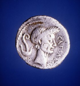 Julius Caesar - romersk mynt av Roman