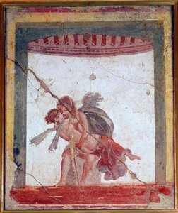 Kjærlighet og psyke (fresco, 60-80 e.Kr.) av Roman