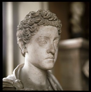 Marmorbyste av keiser Commodus (skulptur, 2. århundre) av Roman