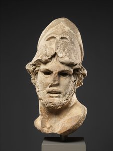 Marmorhode til en gresk general, ca. 100 e.Kr. (marmor, pentelisk) av Roman
