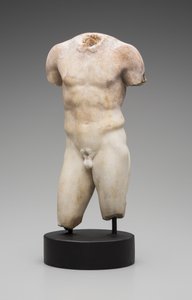 Naken mannlig torso (marmor) av Roman