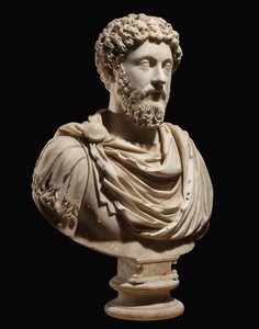 Portrettbyste av keiser Marcus Aurelius, ca. 170-180 e.Kr av Roman