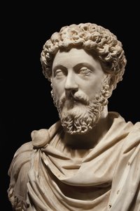 Portrettbyste av keiser Marcus Aurelius, ca. 170-180 e.Kr av Roman