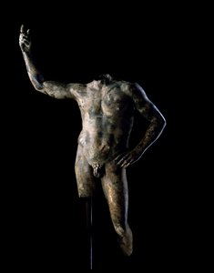 Portrett av en linjal, AD 200-225 (bronse) av Roman