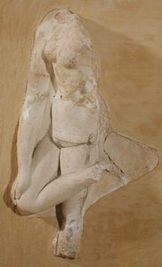 Relieff som viser kroppen til en kvinne, Tunisia (stukk) av Roman