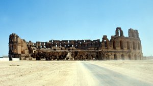 Roman Colosseum i El-Djem, Tunisia. av Roman