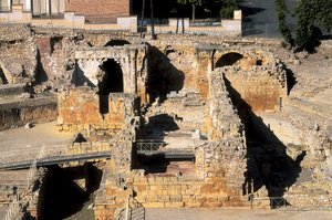 Romersk amfiteater, Tarragona, Catalonia, Spania av Roman
