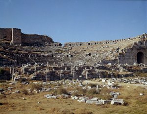 Romersk kunst, hellenistisk periode: teateret til Milet. 2. århundre. Tyrkia av Roman
