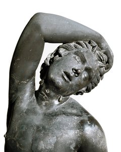 Satyr, bronsestatue av Roman