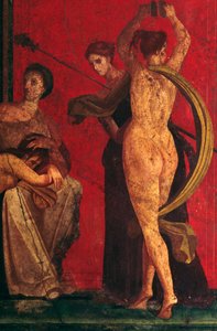 Scene fra innvielsen til de dionysiske mysteriene, Triclinium of the Villa of the Mysteries, Pompeii (UNESCOs verdensarvliste av Roman