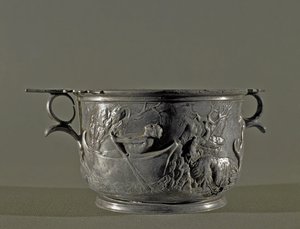 Sølv skyphos, 2. århundre f.Kr av Roman
