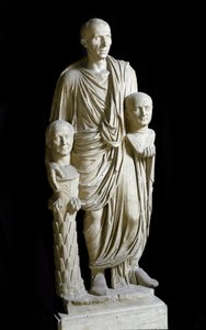 Statue Barberini: Patrician som bærer bystene av to forfedre av Roman