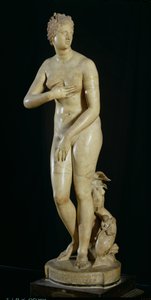 Medici Venus, kopi av den hellenistiske originalen av Praxiteles (ca. 370-330 f.Kr.) (marmor)