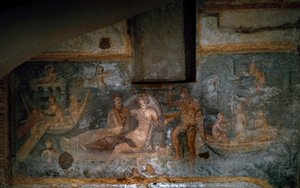 The Return of Proserpine of the Underworld, 2.-3. århundre (fresco) av Roman